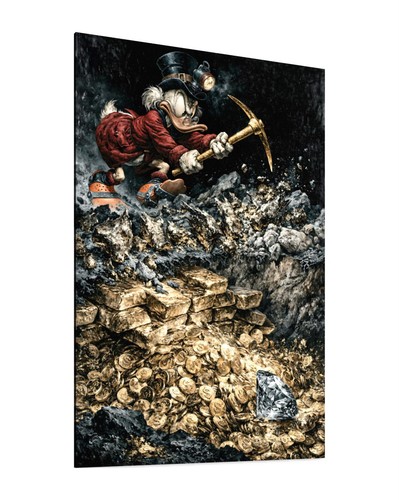 Quadro tela dagobert duck - quadro,