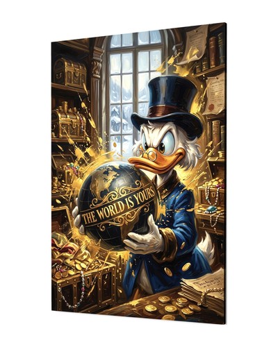 Quadro tela dagobert duck - su,