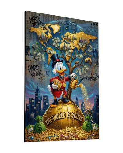 Quadro tela dagobert duck - quadro,