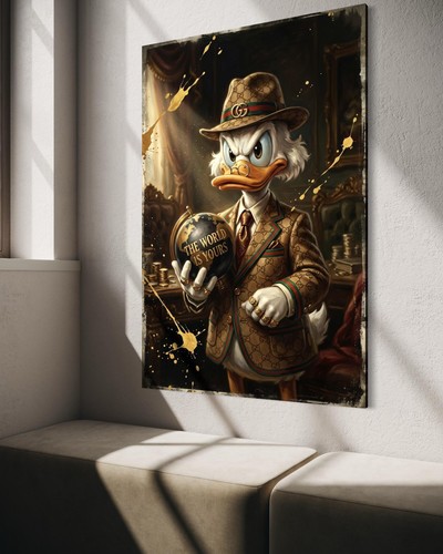 Quadro tela dagobert duck - su,