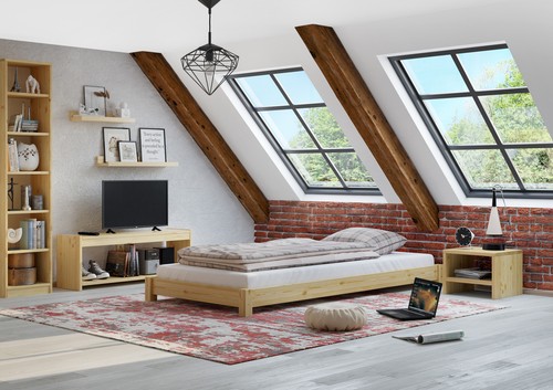 Letto piatto largo - , futon