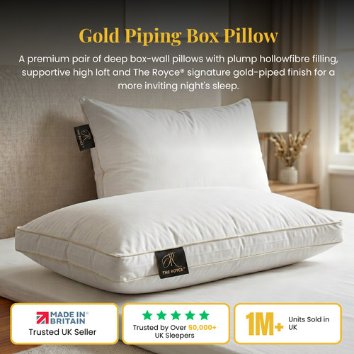 Cuscino box tubi oro - , lusso