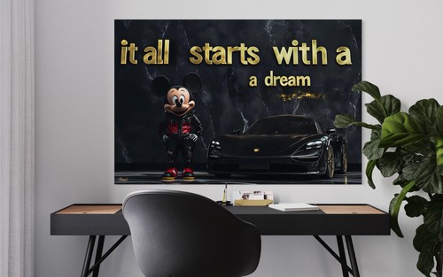 Quadro tela topolino - tela,