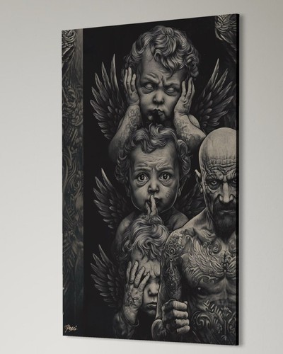 Angelo oscuro tatuaggio arte