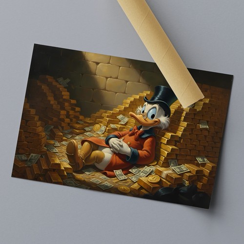 Poster dagobert duck pop art - poster,