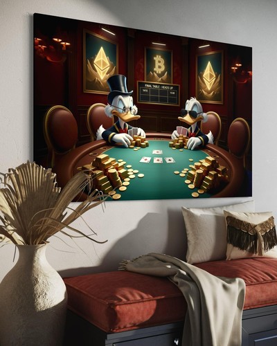 Quadro tela dagobert duck - quadro,