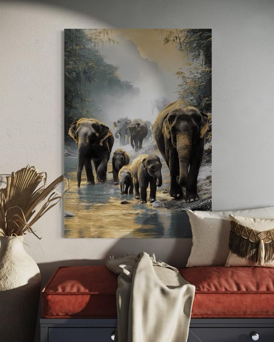 Quadro tela elefante - su,