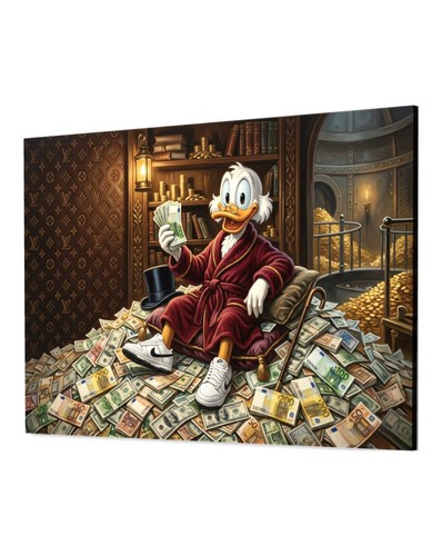 Quadro tela dagobert duck - quadro, su